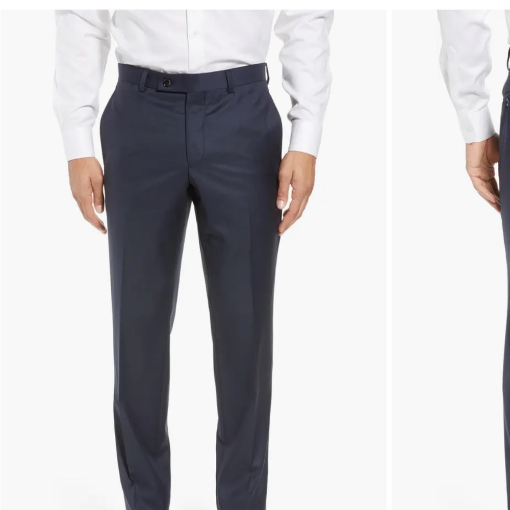 Ted Baker Navy Wool Dress Pants